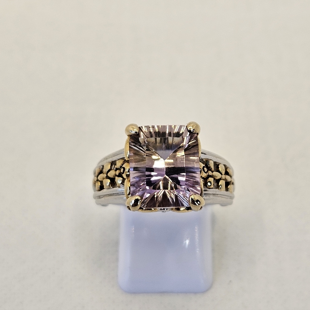 Rare Victoria Wieck Ametrine Ring Sterling Silver & 14k Size 7! - Picture 5 of 10